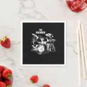 ドラマー素晴らし動揺してグラフィックパーカッショニ スタンダードカクテルナプキン (インサイチュ)