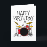 ドラマー誕生日カードドラムキットミュージシャン サンキューカード<br><div class="desc">このドラマーのバースデーカードは私のドラムキットのドードルを備えている – ドラマー、ミュージシャン、または音楽の恋人にあなたの人生に最適！</div>
