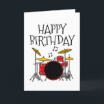 ドラマー誕生日カードドラムキットミュージシャン サンキューカード<br><div class="desc">このドラマーのバースデーカードは私のドラムキットのドードルを備えている – ドラマー、ミュージシャン、または音楽の恋人にあなたの人生に最適！</div>