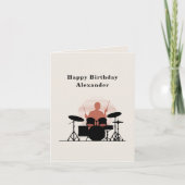 ドラマー誕生日カード カード (正面)