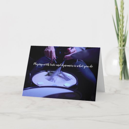 ドラマー誕生日遊カード（味とダイナミック） カード (正面)