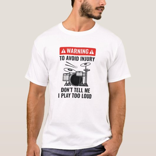 ドラマー警告ズ Tシャツ (正面)