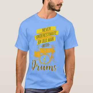 ドラマー退職したギフトロックミュージックドラム Tシャツ