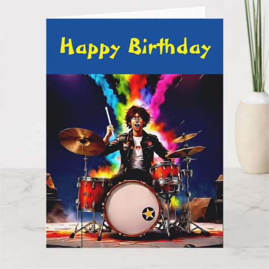 ドラマー遊の熱いドラムセット カード (正面)