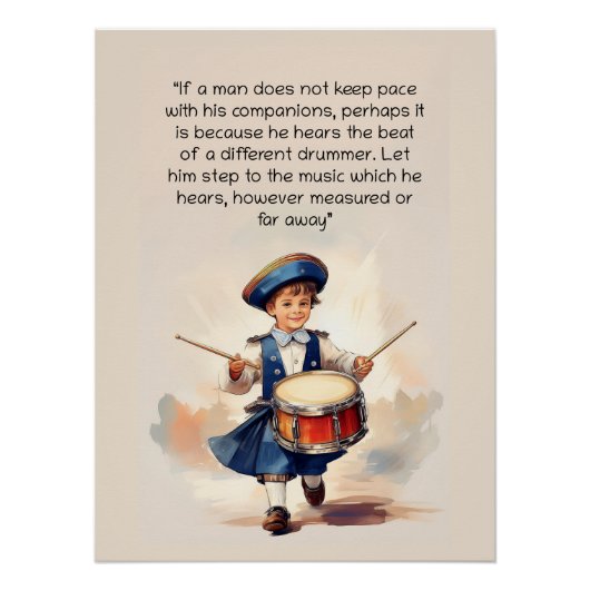 ドラマー違うアート ポスター (正面)