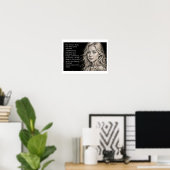 ドラマー違うウーマン引用文 ポスター (ホームオフィス)