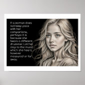 ドラマー違うウーマン引用文 ポスター (正面)