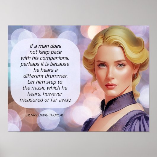 ドラマー違う引用文ソロー ポスター (正面)