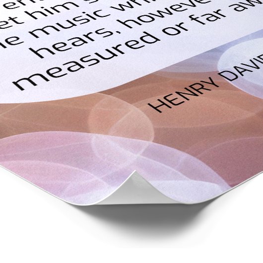 ドラマー違う引用文ソロー ポスター (角)