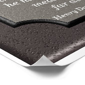 ドラマー違う – ソロー引用文プリント ポスター (角)