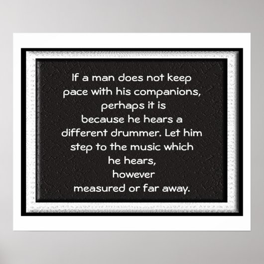 ドラマー違う-引用文ポスター ポスター (正面)