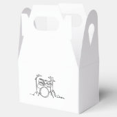 ドラマー音楽デザインワンラインドラム フェイバーボックス (オープン)