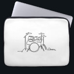 ドラマー音楽デザインワンラインドラム ラップトップスリーブ<br><div class="desc">ドラマー音楽デザインワンラインドラム</div>