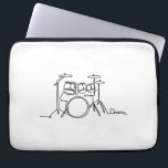 ドラマー音楽デザインワンラインドラム ラップトップスリーブ<br><div class="desc">ドラマー音楽デザインワンラインドラム</div>