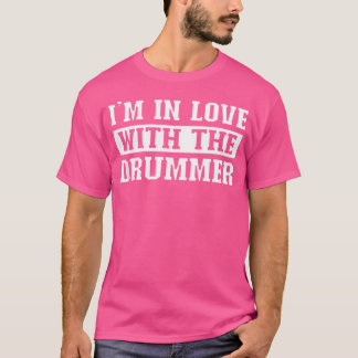 ドラマー音楽ドラムのアクセサリーが大好き Tシャツ