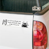 ドラマー、あなたの白の石一般の娘… バンパーステッカー (トラック上)