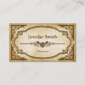 ドラマー – エレガントヴィンテージアンティーク 名刺 (正面)