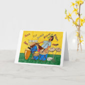 ドラマー カード (黄色い花)