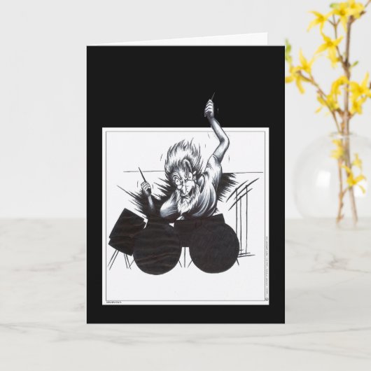 ドラマー カード (黄色い花)