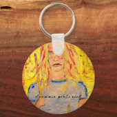 ドラマー・ガールズロック キーホルダー (正面)