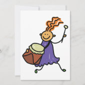 ドラマー・ガール 招待状 (正面)