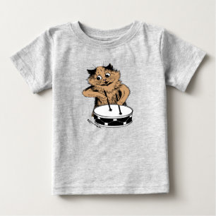 ドラマー·キャット ベビーTシャツ