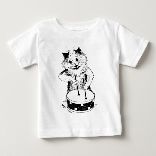ドラマー・キャット・ルイス・ウェイン ベビーTシャツ (正面)