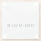 ドラマー・グラス・コースター ガラスコースター (裏面)