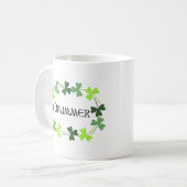 ドラマー・シャムロック・オーバル コーヒーマグカップ (正面左)