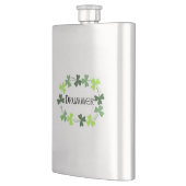 ドラマー・シャムロック・オーバル フラスク (左)