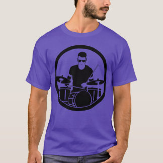 ドラマー スケッチ フレンド Tシャツ