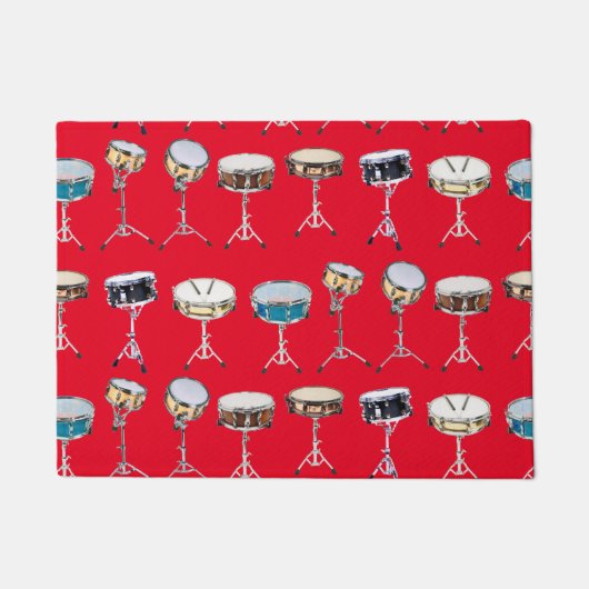 ドラマー・スネアドラム・パーカッショニストクール ドアマット (正面)