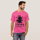 ドラマー・ドラマー定義 – ドラムことわざ Tシャツ (正面フル)