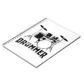 ドラマー |ドラムミュージシャンギフト ノートブック (左側)