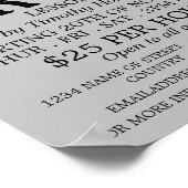 ドラマー、ドラムレッス広告ズ ポスター (角)