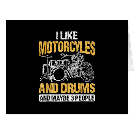 ドラマー ドラム演奏 バイクとドラムが好き (正面横)