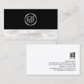 ドラマー・パーカッショはっきりしたン奏者シルバードラムのアイコン 名刺 (正面/裏面)