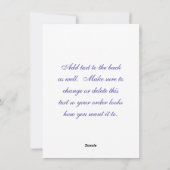 『ドラマー・ボーイ・アンド・クリスマス』 シーズンカード (裏面)