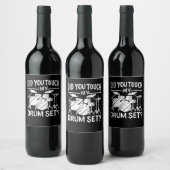 ドラマー – マイドラムセット ワインラベル (ボトル)