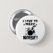 ドラマー |ミュージカル楽器ドラムギフト 缶バッジ (正面&裏面)