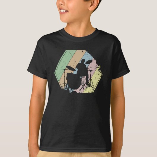 ドラマー レトロ Tシャツ (正面)