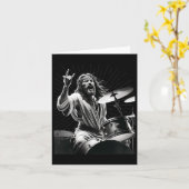 ドラマー・ロック・イエス・ドラミング カード (黄色い花)