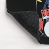 ドラマー・ロック・ミュージック・バンド・ドラム私は沈黙を破壊 マウスパッド (コーナー)