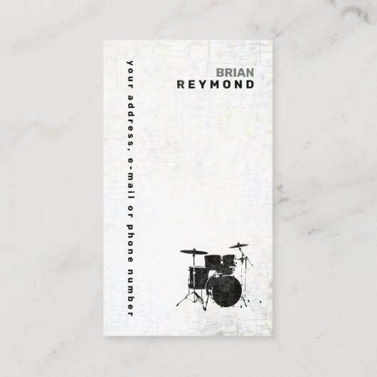 ドラマー 名刺 (裏面)