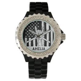 ドラマー – 名前をカスタムする 腕時計