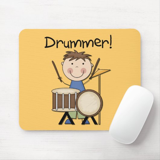 ドラマー-男性のTシャツおよびギフト マウスパッド (マウス)