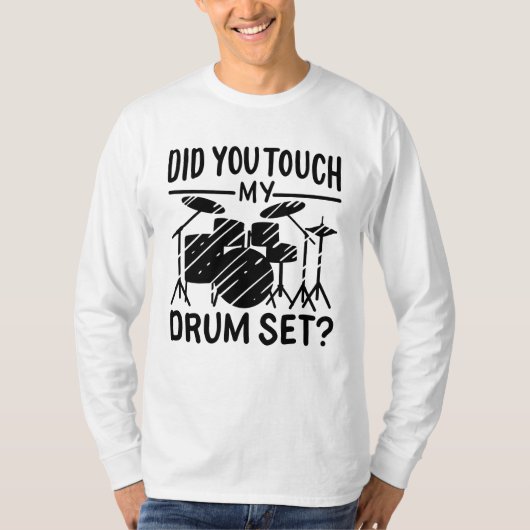ドラマー - 私のドラムセット Tシャツ (正面)