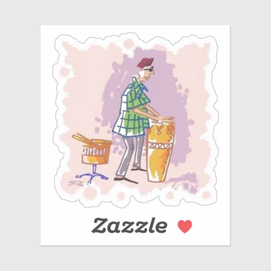 ドラマーIコンターシール シール (シート)