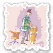 ドラマーIコンターシール シール (正面)