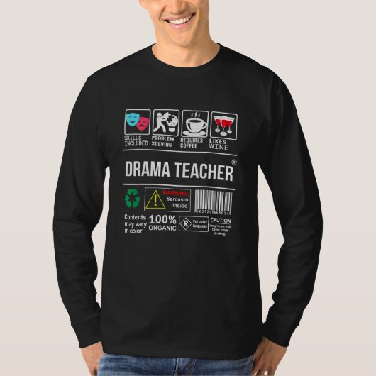 ドラマ先生スキル問題解決能力を含む Tシャツ (正面)